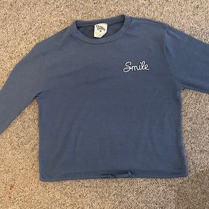 Long Sleeve Smile Shirt. Very light and perfect for school! It’s also very comfy